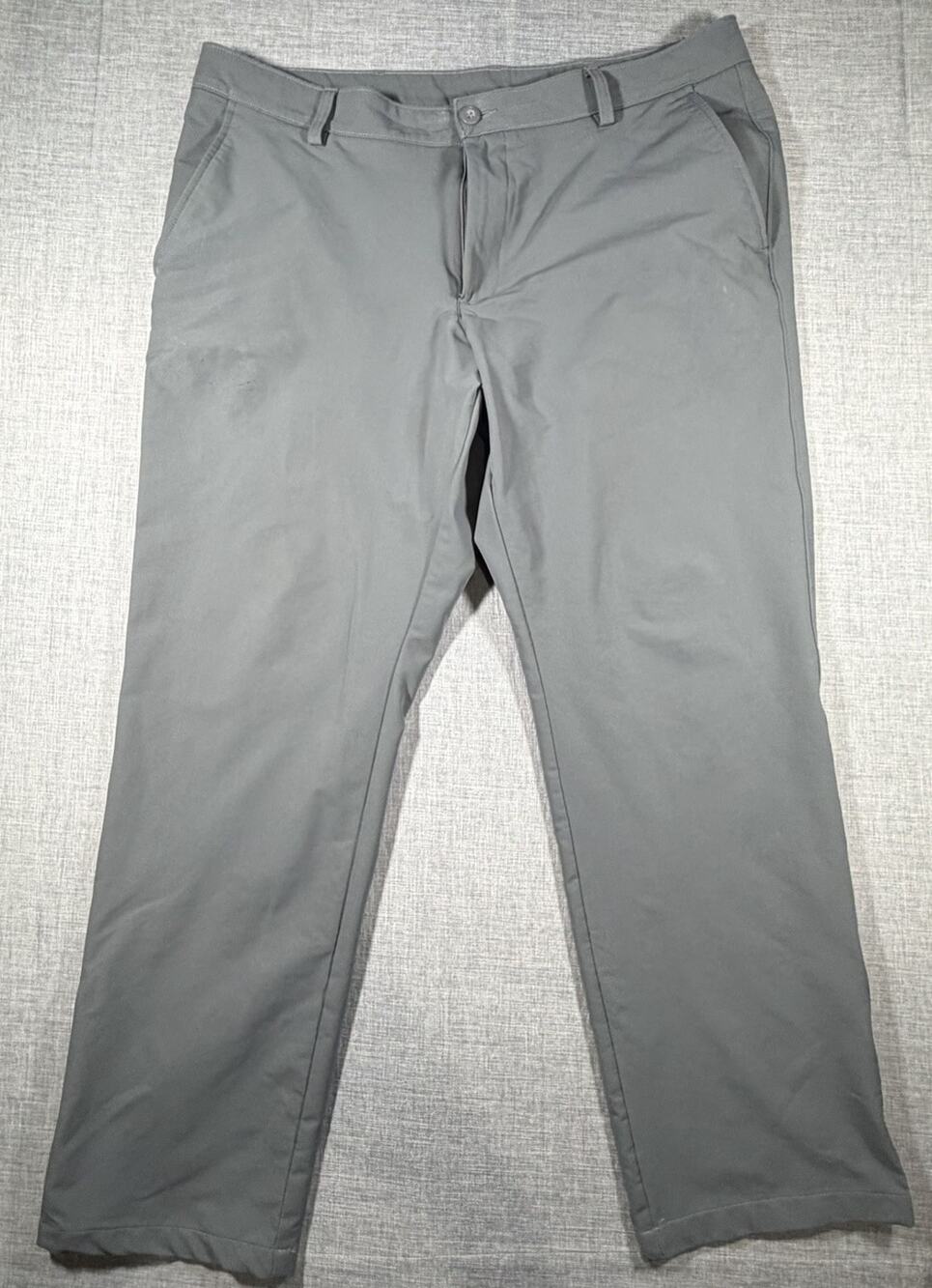 Under Armour Drive Golf Pants Gray Stretch 40x30 Performance Tapered Mens